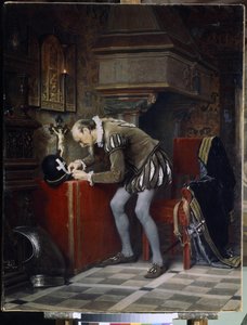 Aan de vooravond van de Sint-Bartholomeüsnacht - Gun (Hun), Karl Fyodorovich (1830-1877) - 1868 door Karl Fedorovic Gun