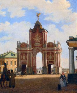 De Rode Poort in Moskou, 1844