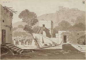 Boerderij bij Anacapri door Karl Friedrich Schinkel