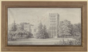 Berlijn. Cavalierhuis op het Pauweneiland. Aanzicht door Karl Friedrich Schinkel