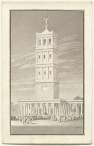 Campanile van een kathedraal voor Berlijn door Karl Friedrich Schinkel