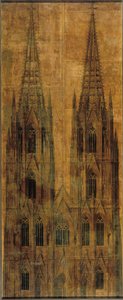 Keulen. Dom. Opstand van de westgevel door Karl Friedrich Schinkel