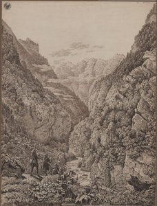 Pass Lueg bij Salzburg door Karl Friedrich Schinkel