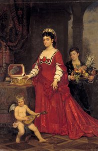 Adelina Patti door Karl Friedrich Steinhardt