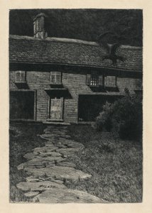 Het heksenhuis in Salem door Karl Friedrich Wilhelm Mielatz