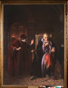 Tsaar Ivan IV de Verschrikkelijke (1530-1584) en zijn voedster - Schilderij van Karl Bogdanovich Wenig (1830-1908)