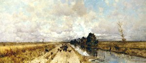 Weg langs het kanaal