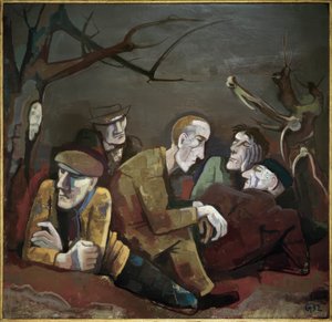 werklozen door Karl Hofer