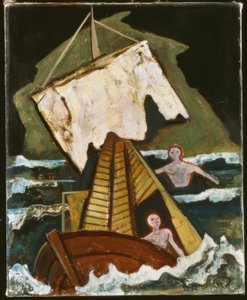 Hoge golven door Karl Hofer