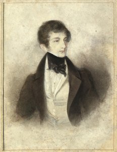 Portret van de pianist en componist Sigismund Thalberg 1812-1871, 1829 door Karl Joseph Aloys Agricola