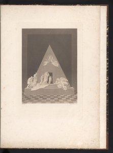 Vooraanzicht van het grafmonument door Karl Joseph Aloys Agricola