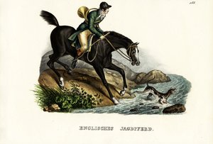 Engelse jachthond, 1824 door Karl Joseph Brodtmann