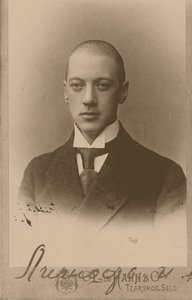 Russische dichter Nikolay Gumilyov door Karl Karlovich Bulla