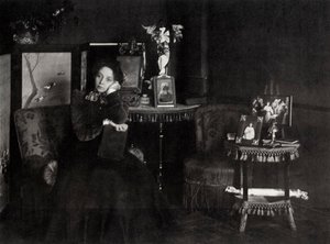 Vera Fyodorovna Komissarzhevskaya, Russische actrice door Karl Karlovich Bulla