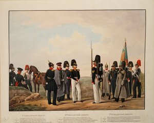 Russische 1e, 2e en 3e Grenadierdivisies, 1845-1855