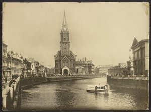 De Duitse kerk aan het Moika kanaal, St. Petersburg