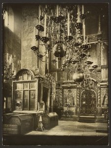 Het Kremlin: binnenaanzicht van de Aartsengelkathedraal, gebouwd in 1333