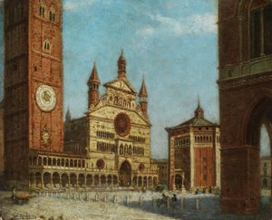 Uitzicht op Cremona door Karl Kaufmann