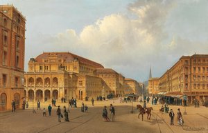 Uitzicht op de Weense Staatsopera, 1880