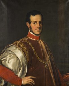 Portret van Prins Johann Adolf II van Schwarzenberg 1799-1888, 1852 door Karl Ludwig Philippot