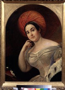 Portret van actrice Ekaterina Semyonova
