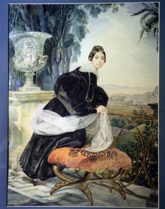 Portret van de Grote Hertogin van Rusland Elisabeth Saltykova (1802-1863) Schilderij van Karl Pavlovich Briullov (1799-1852) 1833-1835