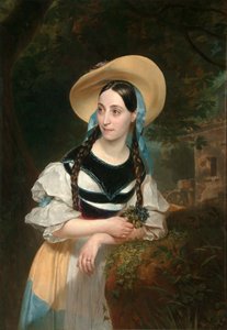 Portret van de zangeres Fanny Tacchinardi Persiani, 1812-1867, 1834