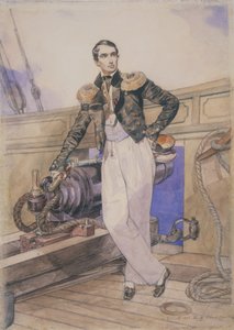 Vladimir Alexeyevich Kornilov aan boord van de brig Themistocles