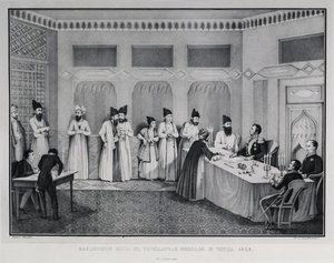 Ondertekening van het Verdrag van Turkmenchay, 1828