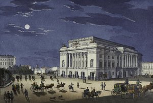 Het Alexandrinsky Theater in Sint-Petersburg, eerste helft van de 19e eeuw