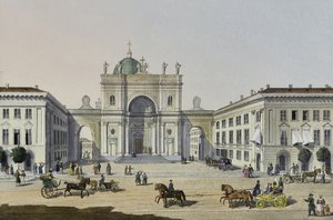 De Katholieke Kerk van St. Catherine in Sint-Petersburg, eerste helft van de 19e eeuw
