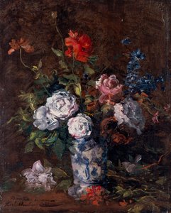 Bos bloemen door Karl Pierre Daubigny