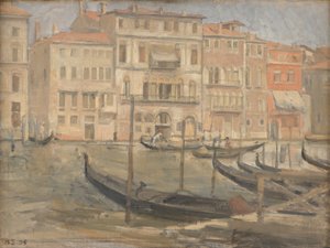 Bij Canal Grande in Venetië door Karl Schou