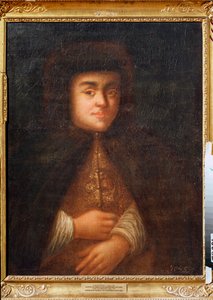 Portret van tsarina Natalia Naryshkina (1651-1694), echtgenote van Alexis I van Rusland door Karl Schurmann