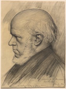 Adolph Menzel door Karl Stauffer Bern
