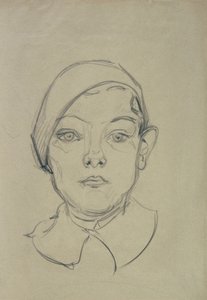 Portret van een jongen door Karl Suschnik