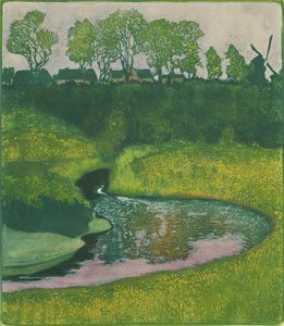 De Alster Vallei bij Wellingsbuttel door Karl Wilhelm Arthur Illies