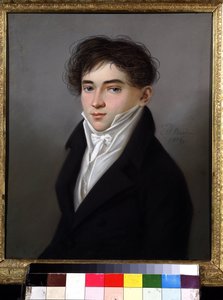 Portret van de maarschalk van de adel van Saratov A.S.Kiselev door Karl Wilhelm Bardou