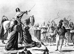 Scène van rekrutering onder Mohammed-Ali, 1881