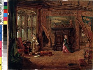 Interieur scène door Karl Zimmermann