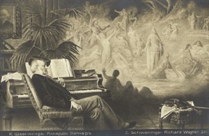 Richard Wagners Droom door Karl or Carl the Younger Schweninger