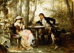 Kleine praatjes, 1887 door Karl the Elder Schweninger