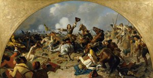 De slag bij Turijn 1706 door Karl von Blaas