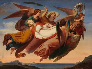 De wonderbaarlijke vertaling van het lichaam van Sint-Catharina van Alexandrië naar Sinaï, 1843