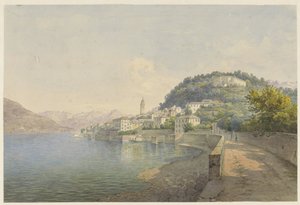 Bellagio aan het Comomeer door Karoly Lajos Libay