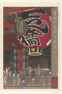 De grote lantaarn van de Kannon tempel in Asakusa