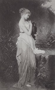 Psyche en Vaas (gravure) door Kate Gray