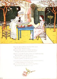 Een kinderfeestje, illustratie voor een gedicht uit 