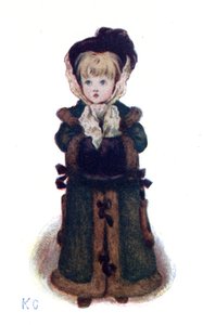 Kerstkaarten door Kate Greenaway