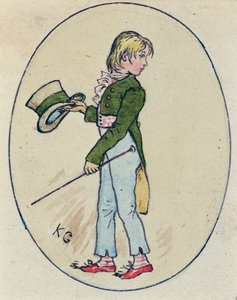 Illustratie voor Valentijnsdag, 1914 door Kate Greenaway